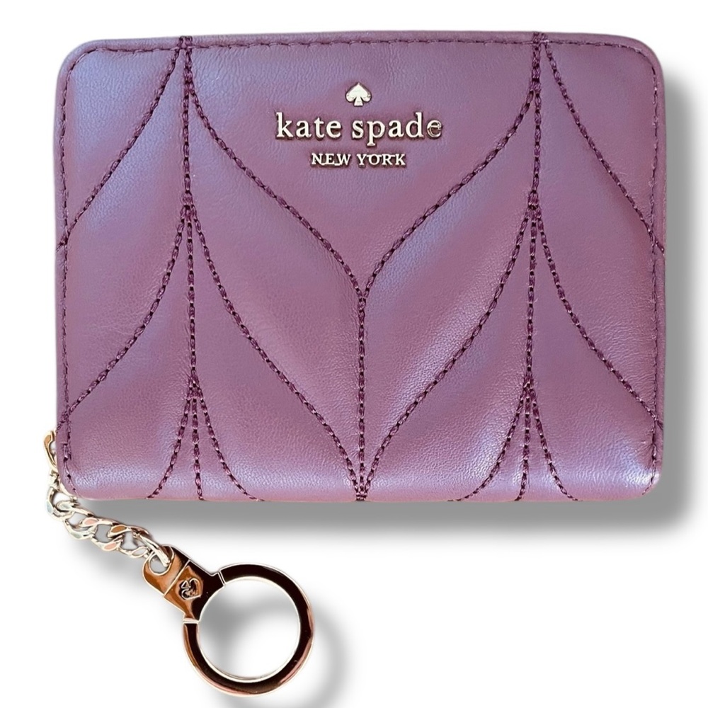Kate Spade Briar Lane Plumberry Quilted Convertible Shoulder Bag & Wallet & COA - Picture 6 of 11
